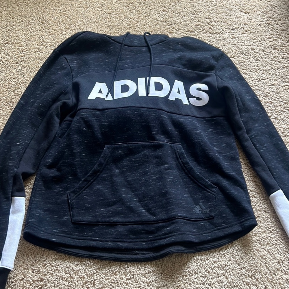 Adidas Woman’s Black Hoodie Size Small